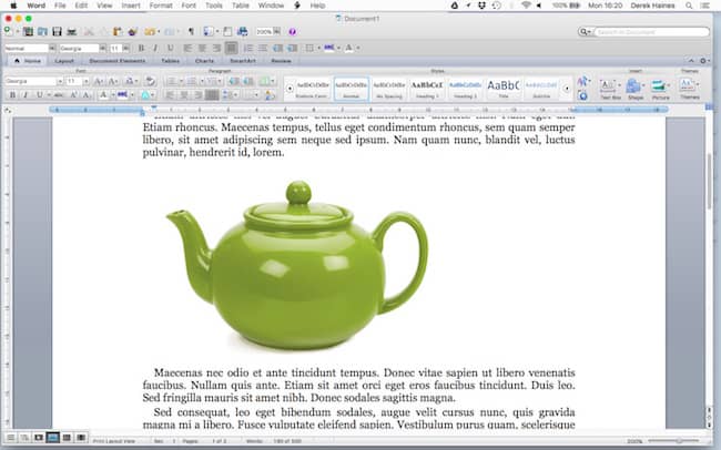 floating image in word