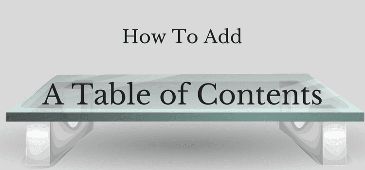 Table of Contents