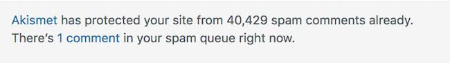 spam count