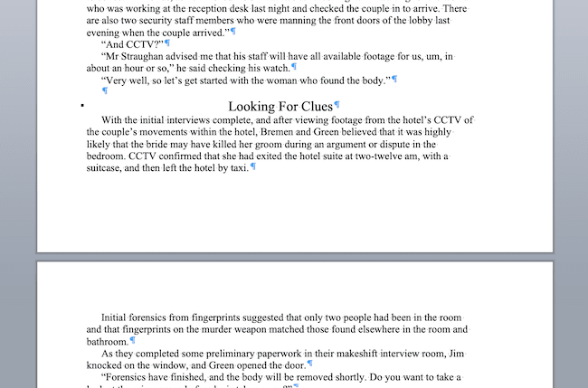 Format Ebook Chapters
