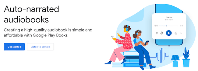 Google Play Books auto narrated